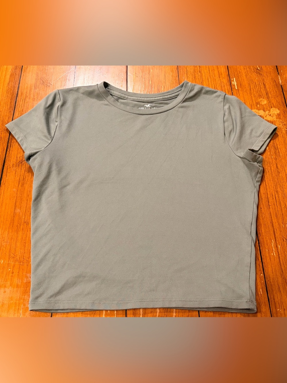 Hollister Women's Short Sleeve Crewneck Tee - Olive